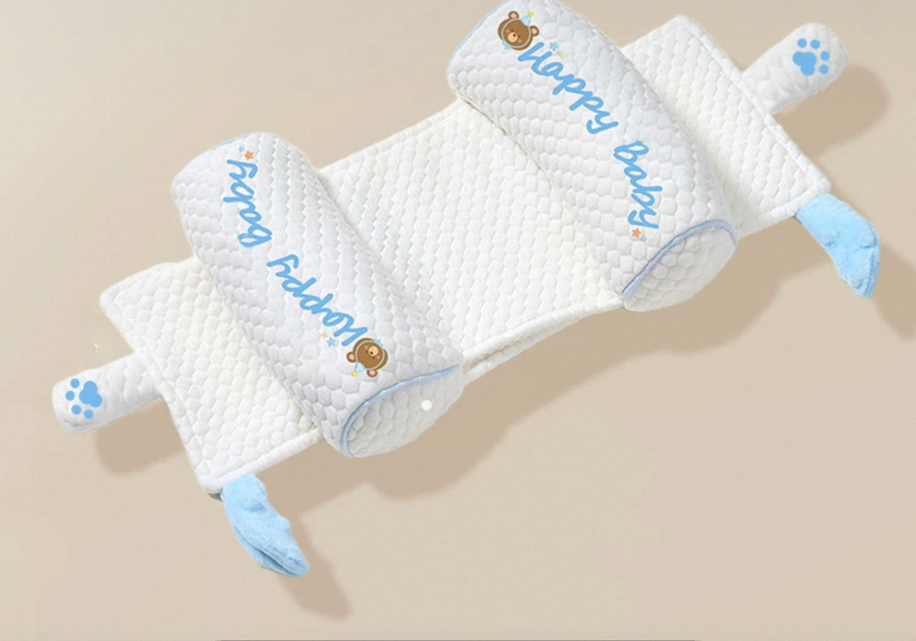 Coussin de Maintien Nuque Bébé Ergonomique - Mousse Mémoire de Forme