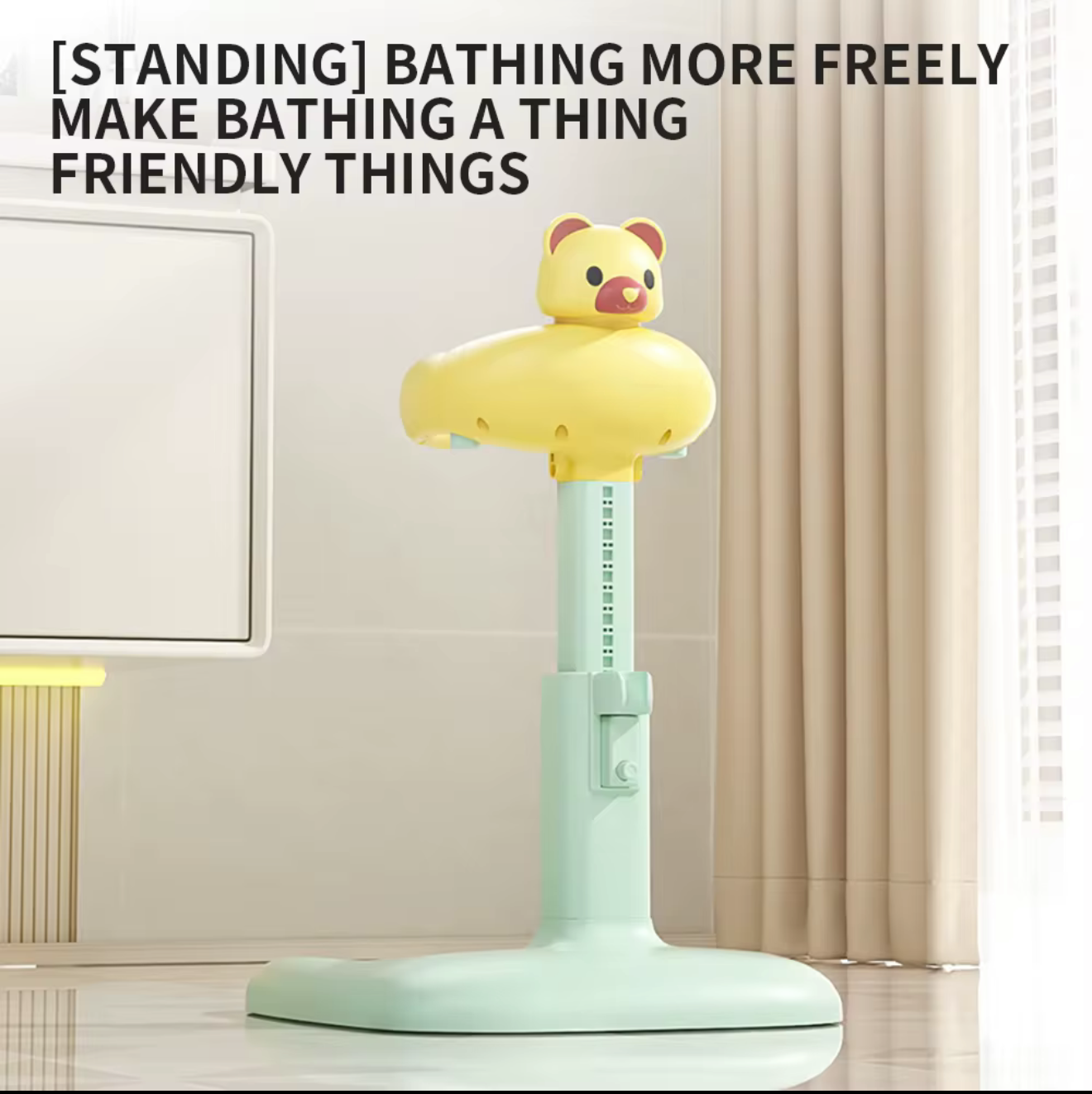 Support de Bain Bébé Antidérapant - Aide à Se Tenir Debout en Sécurité