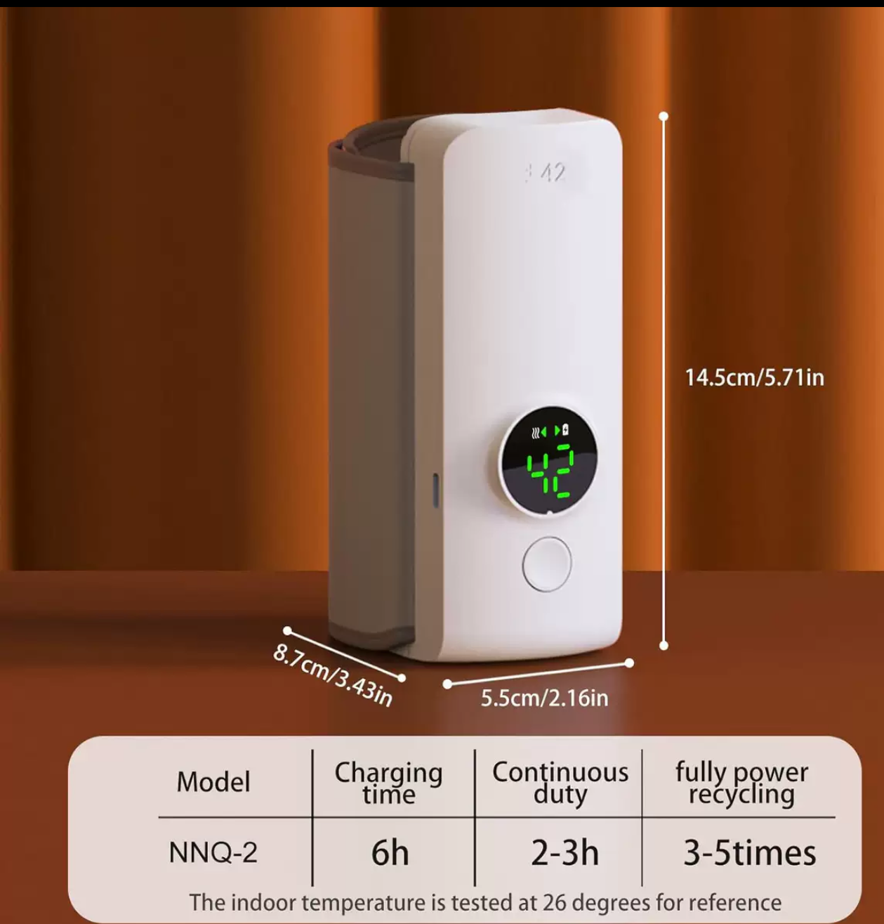 Chauffe-Biberon Portable Sans Fil Rechargeable - Affichage Digital