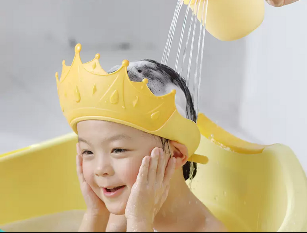 Visière de Protection Bain Bébé Anti-Shampoing - Ajustable et Confortable
