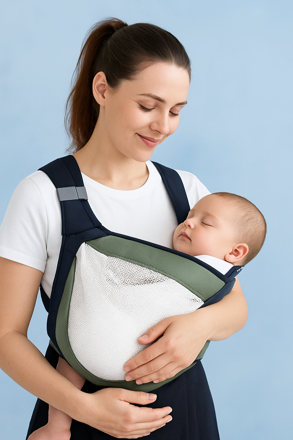 Porte-Bébé Respirant en Maille Mesh - Ventilation 360° Ultra-Léger