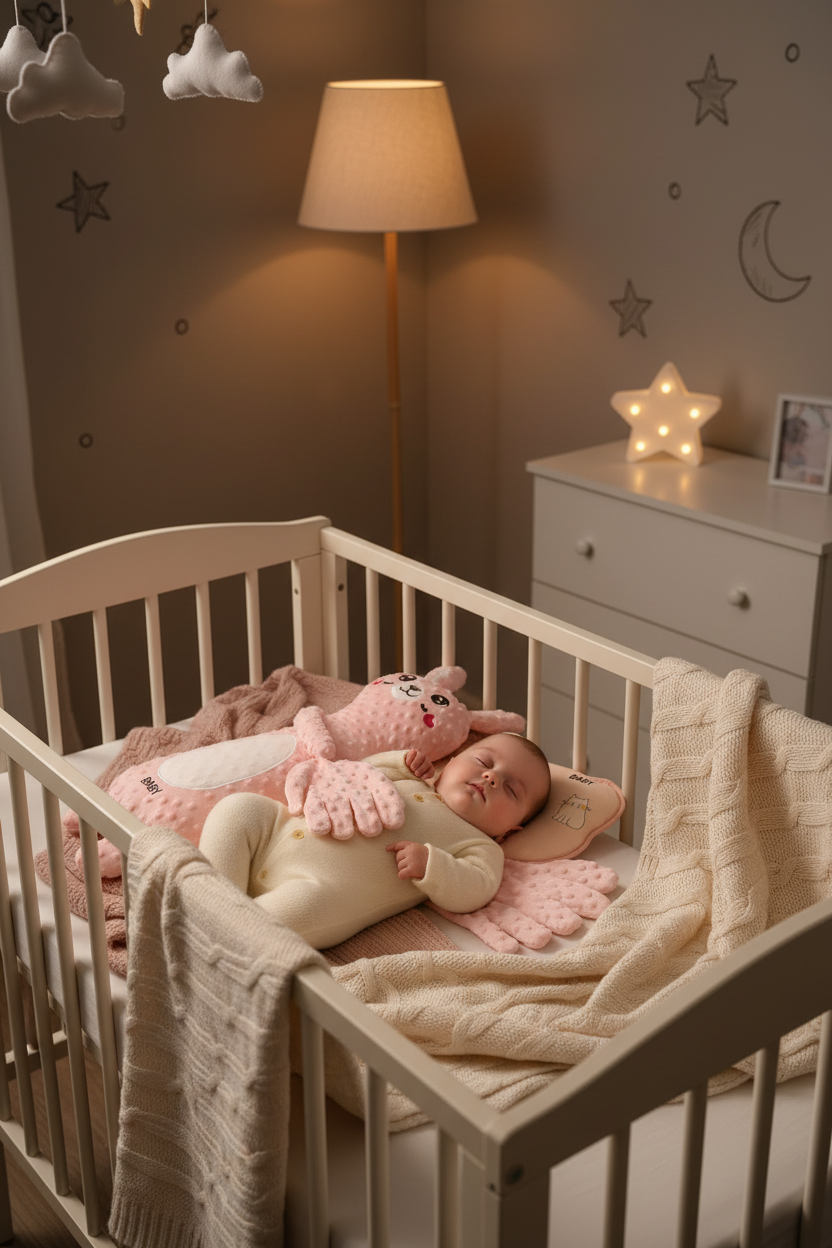 Peluche dans chambre bébé